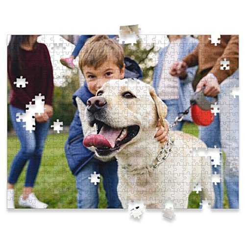 Photo Puzzle, Pet Puzzle, Wedding Puzzle, Family Reunion Puzzle - 500 Piece, Custom Jigsaw Puzzle for Adults (Horizontal) - I See Me!