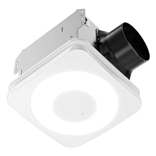 OREiN OL003 Bathroom Exhaust Fan with Light, 40W Bathroom Fan with Humidity Sensor, 160 CFM 1.0 Sones Bathroom Vent Fan with Light For Home, 1500lm LED Light 3000K/4000K/5000K Selectable & Nightlight