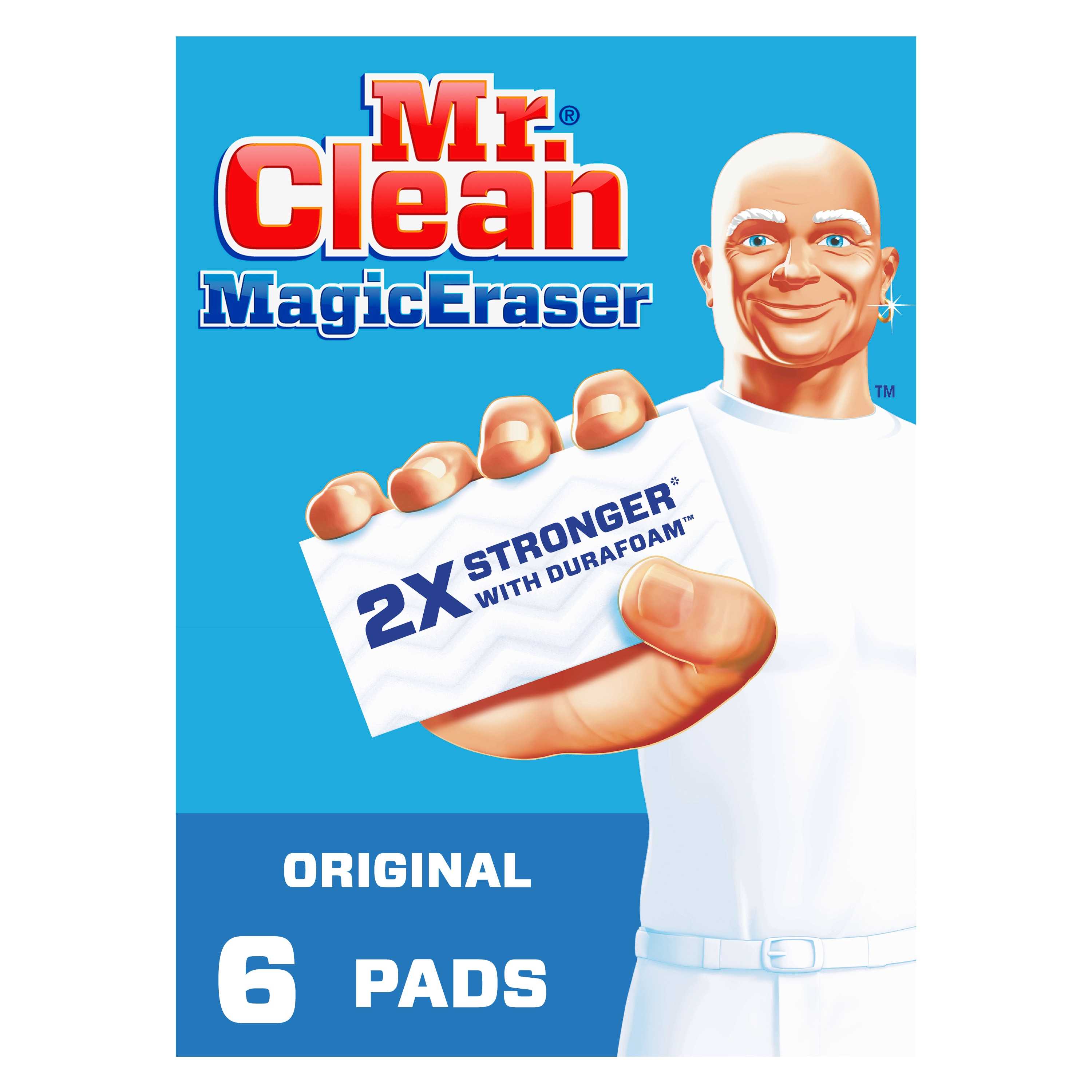 Mr. Clean Magic Eraser Original 2x Stronger with Durafoam Melamine Sponge (6-Pack) in White | 3700079009