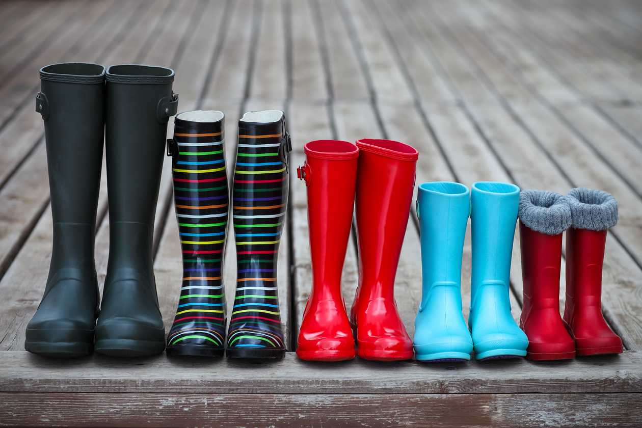 Men Mid Calf Rain Boots Waterproof Anti Slip Black PVC Mens Snow