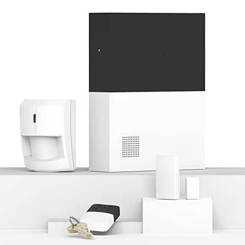 Abode 4 Piece Wireless Smart Security System - Works with Apple HomeKit, Z-Wave and Zigbee Devices - Expandable to Protect Your Whole Home - Easy DIY Installation - Optional Professional Monitoring