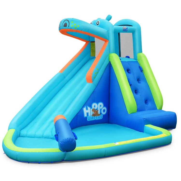 Costway Inflatable Water Pool with Splash and Slide