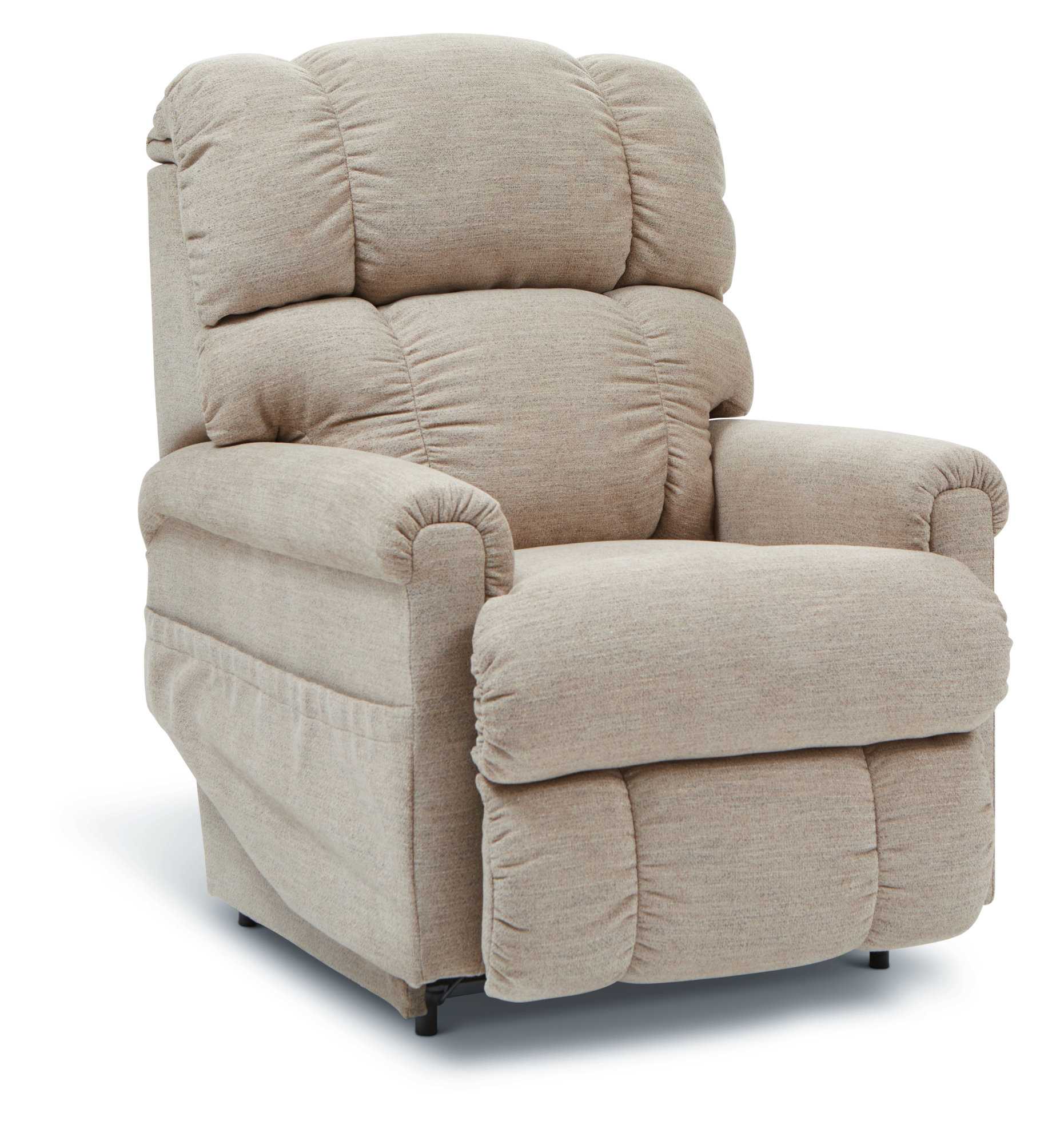 Pinnacle Power Lift Recliner with iClean Fabric and Power Headrest and Lumbar