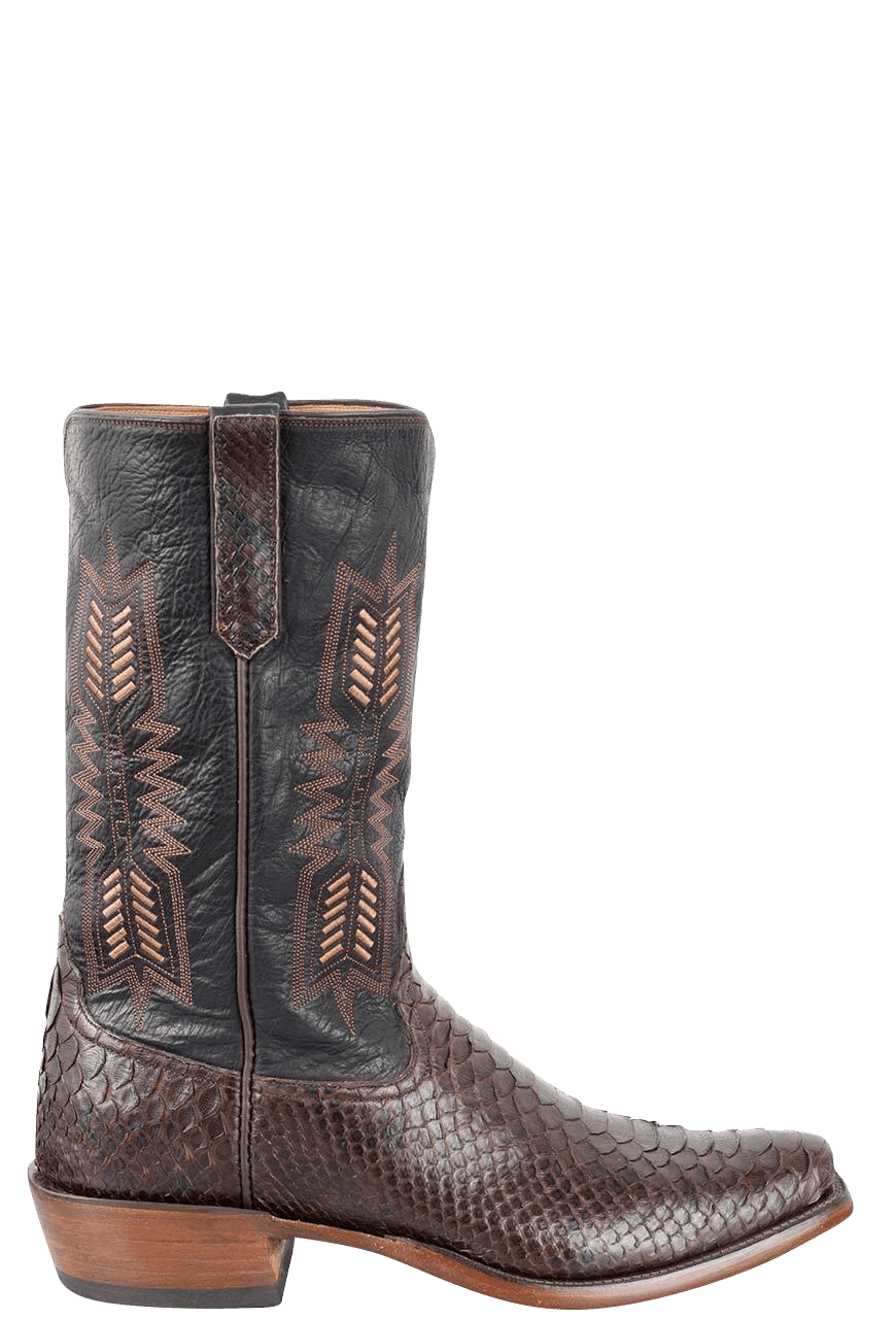 Rios of Mercedes Men's Python Cowboy Boots