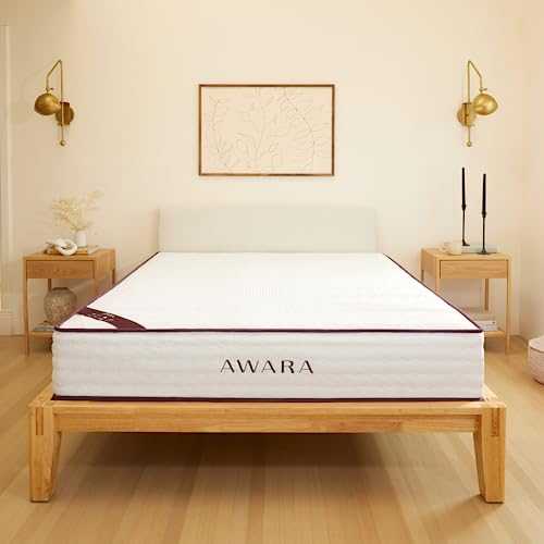 AWARA Natural Hybrid Twin Mattress 10 Inch - Certified Natural Latex - Sustainable New Zealand Wool - Steel Springs - 365-Night Trial,White