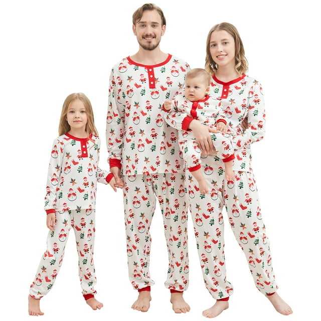 Family Pajamas Matching Family Pajamas Men's Big & Tall Mix It Santa Claus  Pajamas Set, Created for Macy's