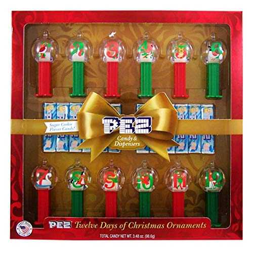 Pez 12 Days of Christmas Ornament Dispensers