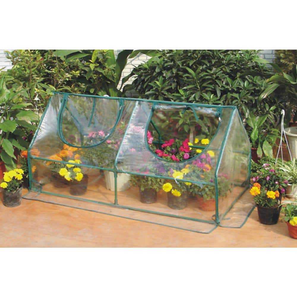 47 in. L x 23-5/8 in. W x 23-5/8 in. H Garden Cold Frame Greenhouse Cloche for Easy Access Protected Gardening