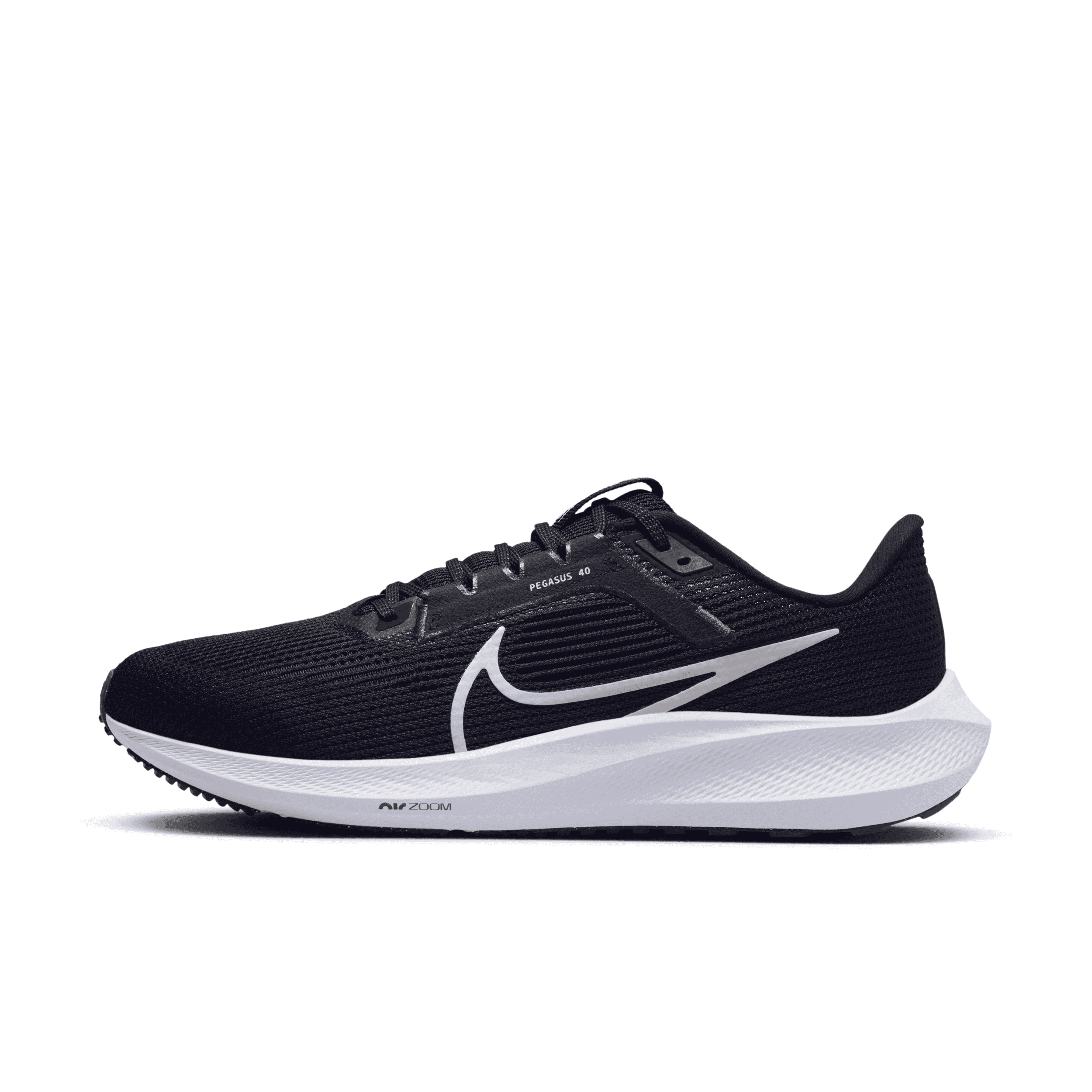 Nike Men's Pegasus 40 Road Running Shoes in Black, Size: 11 | DV3853-001