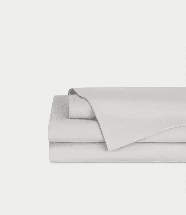 Linen Bamboo Viscose Sheet Set in Light Grey (Size: Split King) - Cozy Earth