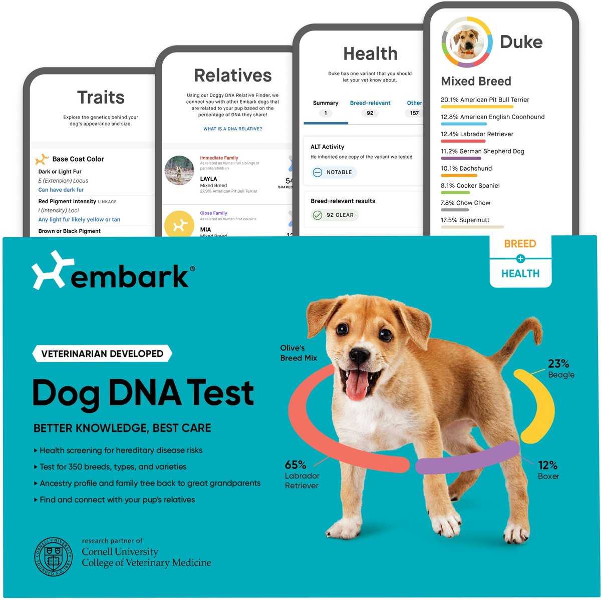 Embark Breed + Health Dog DNA Test