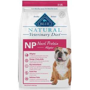 Blue Buffalo Natural Veterinary Diet NP Novel Protein Alligator Dry Dog Food, 22-lb bag