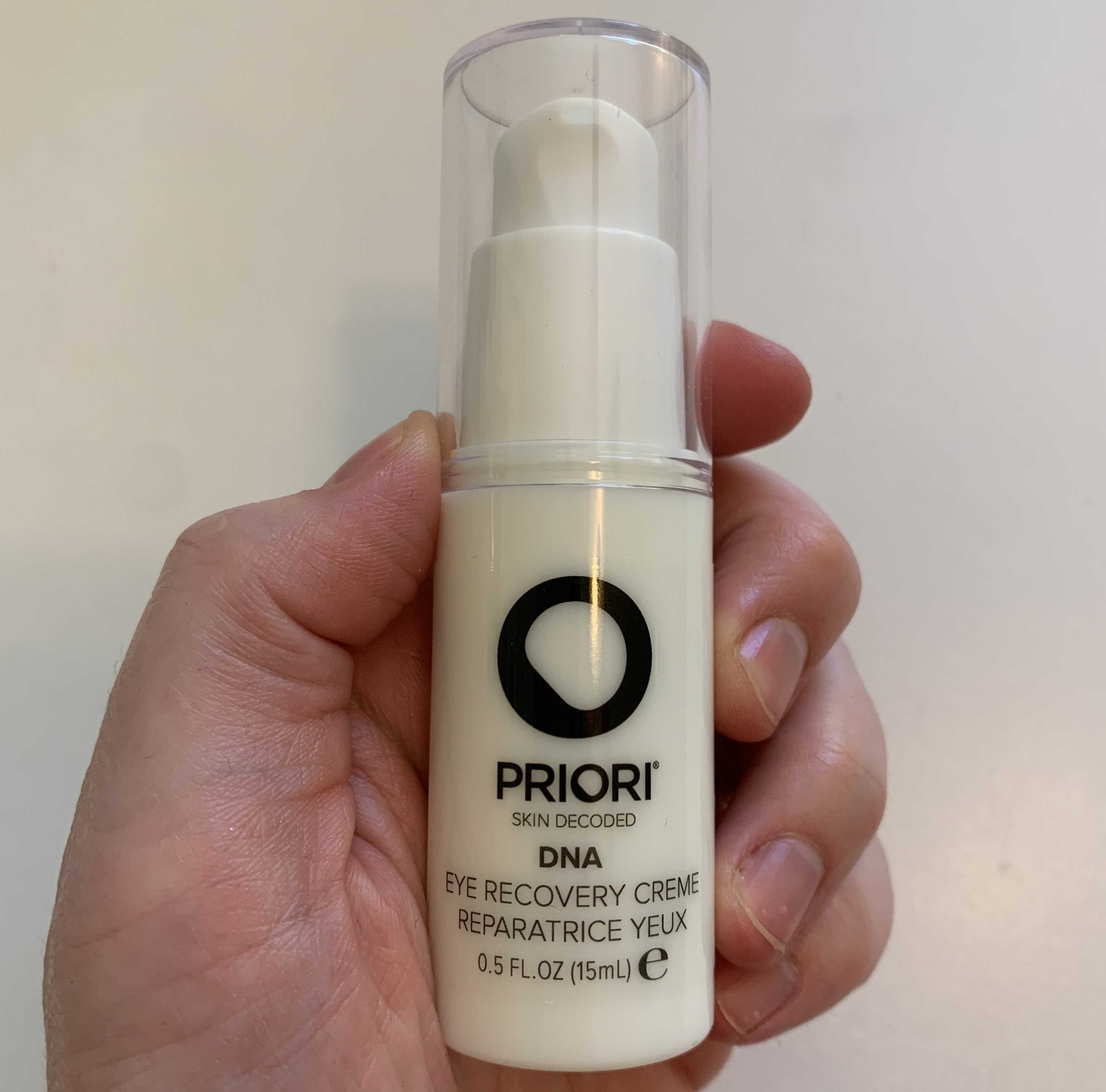 PRIORI Skincare DNA Eye Recovery Cream with Retinol Hyaluronic Acid Butterfly Bush Extract 0.5 fl oz