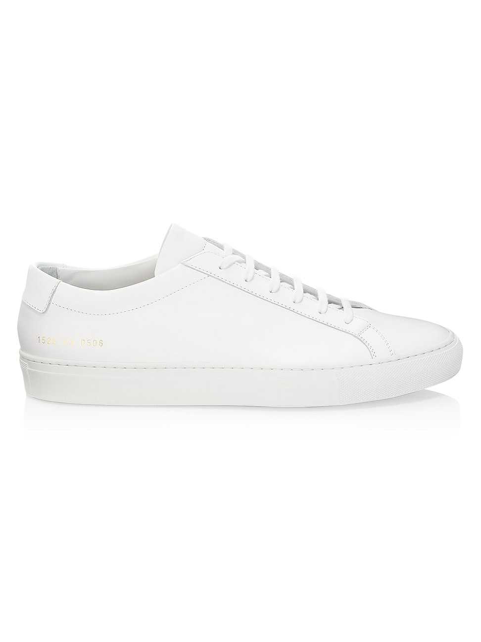 Men's Original Achilles Leather Low-Top Sneakers - White - Size 13