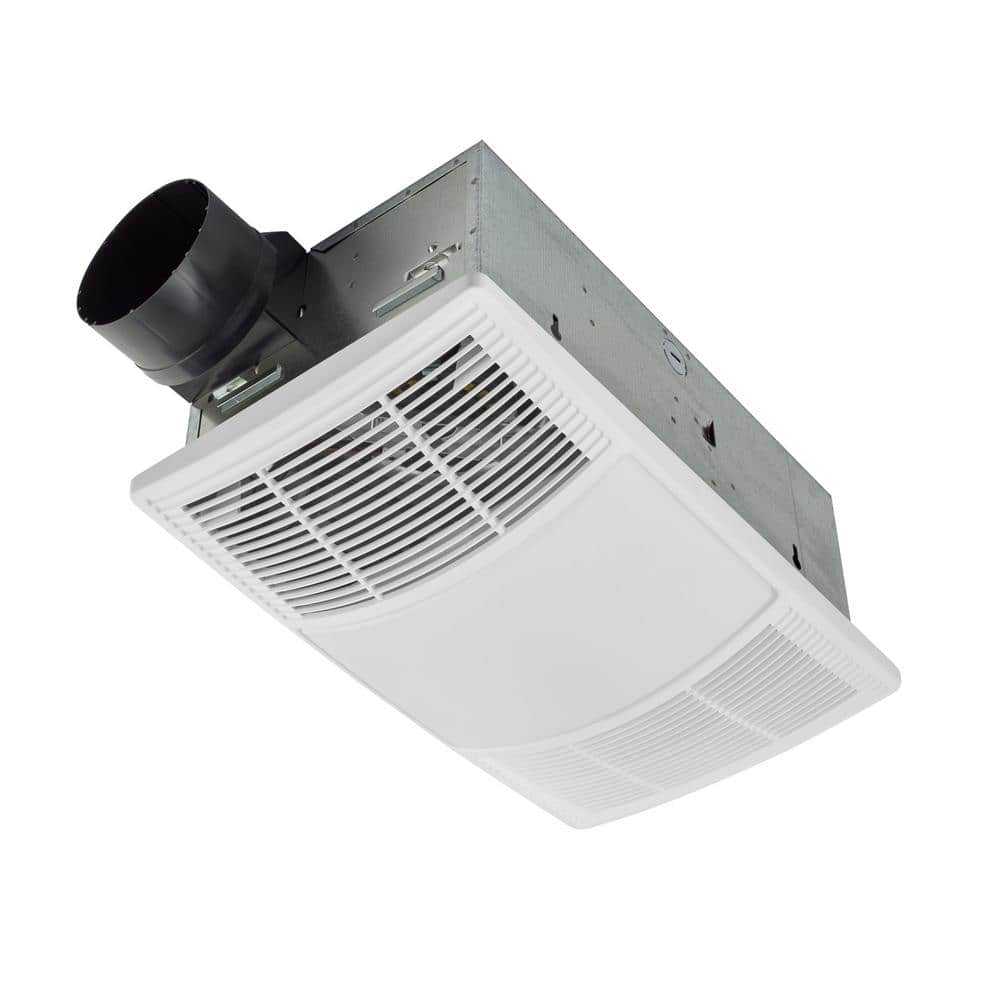 Broan-NuTone PowerHeat 80 CFM Ceiling Bathroom Exhaust Fan with Heater and CCT LED Lighting, Bright White