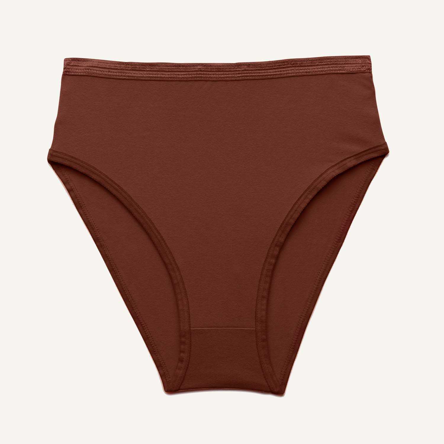 Brown Color Soft Cotton Side Lacy Underwear For Women