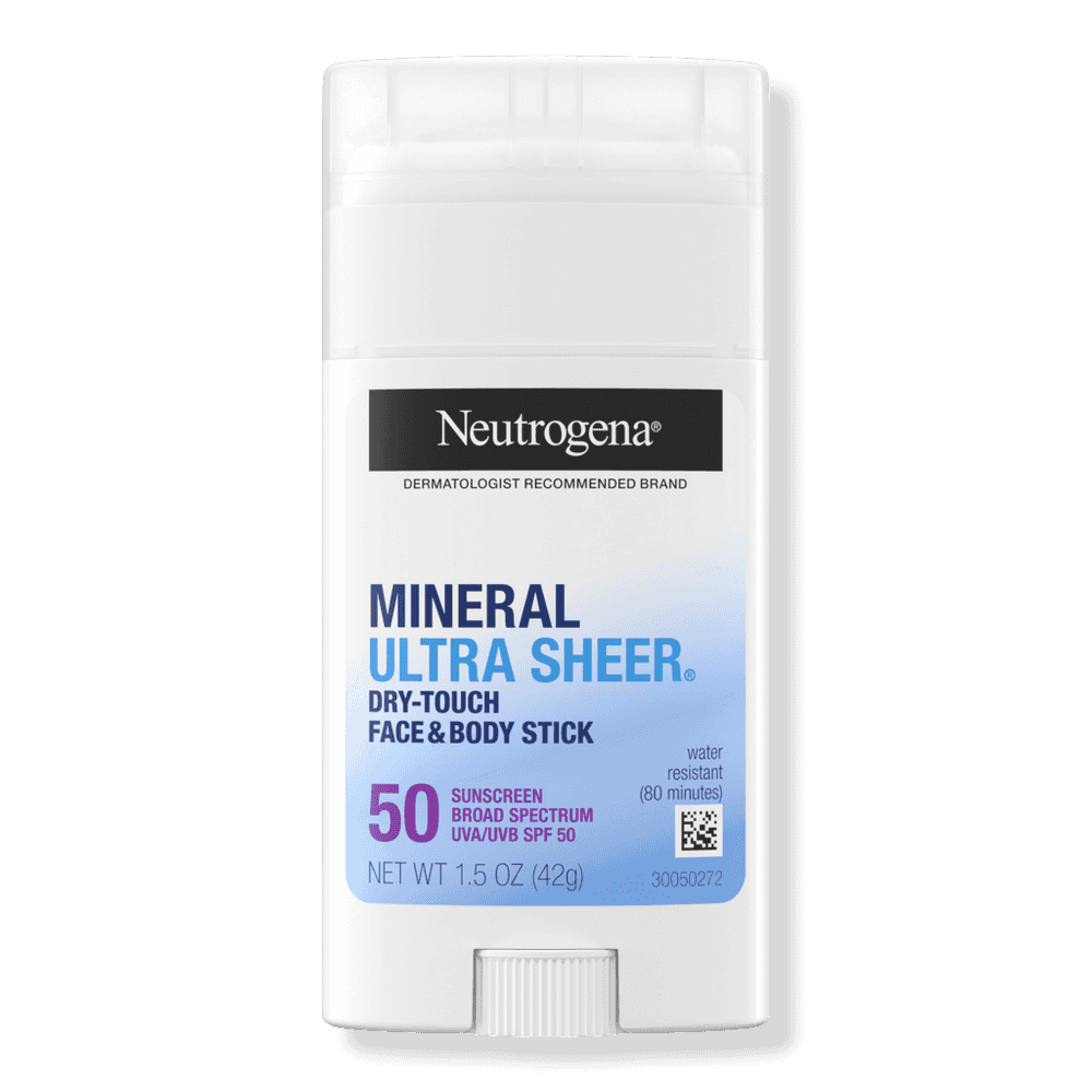 Neutrogena Ultra Sheer SPF 50 Zinc Mineral Sunscreen Stick