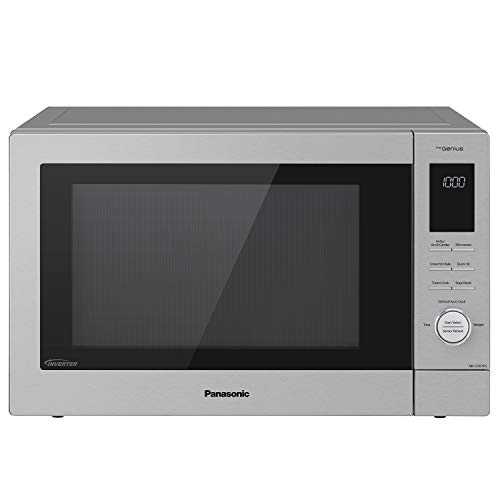 Panasonic HomeChef 4-in-1 Microwave Oven with Air Fryer, Convection Bake, FlashXpress Broiler, Inverter Technology, 1000W, 1.2 cu ft with Easy Clean Interior - NN-CD87KS (Stainless Steel)