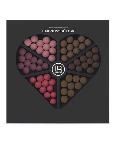 LAKRIDS BY BÜLOW - Love Selection Box - 15.9 OZ - Gift Box with Chocolate Coated Gourmet Licorice Produced in Denmark