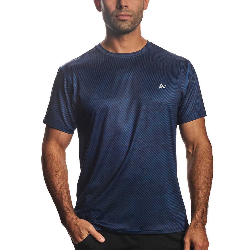 Sky Blue Premium Performance DryFit Collar T-shirt With Black Tipping