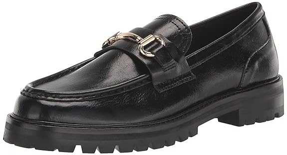 Steve Madden Mistor Black Leather Loafers