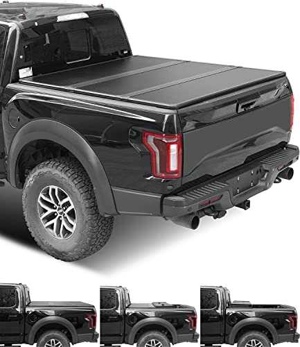 Lyon Cover 5'7" / 67.4" Hard Tri-Fold Truck Bed Cover Tonneau Cover for 2009-2024 Ram 1500 w/o Rambox | LED Lamp | 3 Years Warranty |