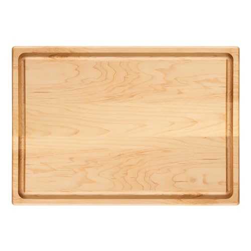 MAISON RODIN Extra Large Wood Cutting Board 20"x14"x3/4", Canadian Maple Wood, Carving & Chopping XL Wooden Board with Juice Groove, Made in Canada, Charcuterie boards, Kitchen Essentials