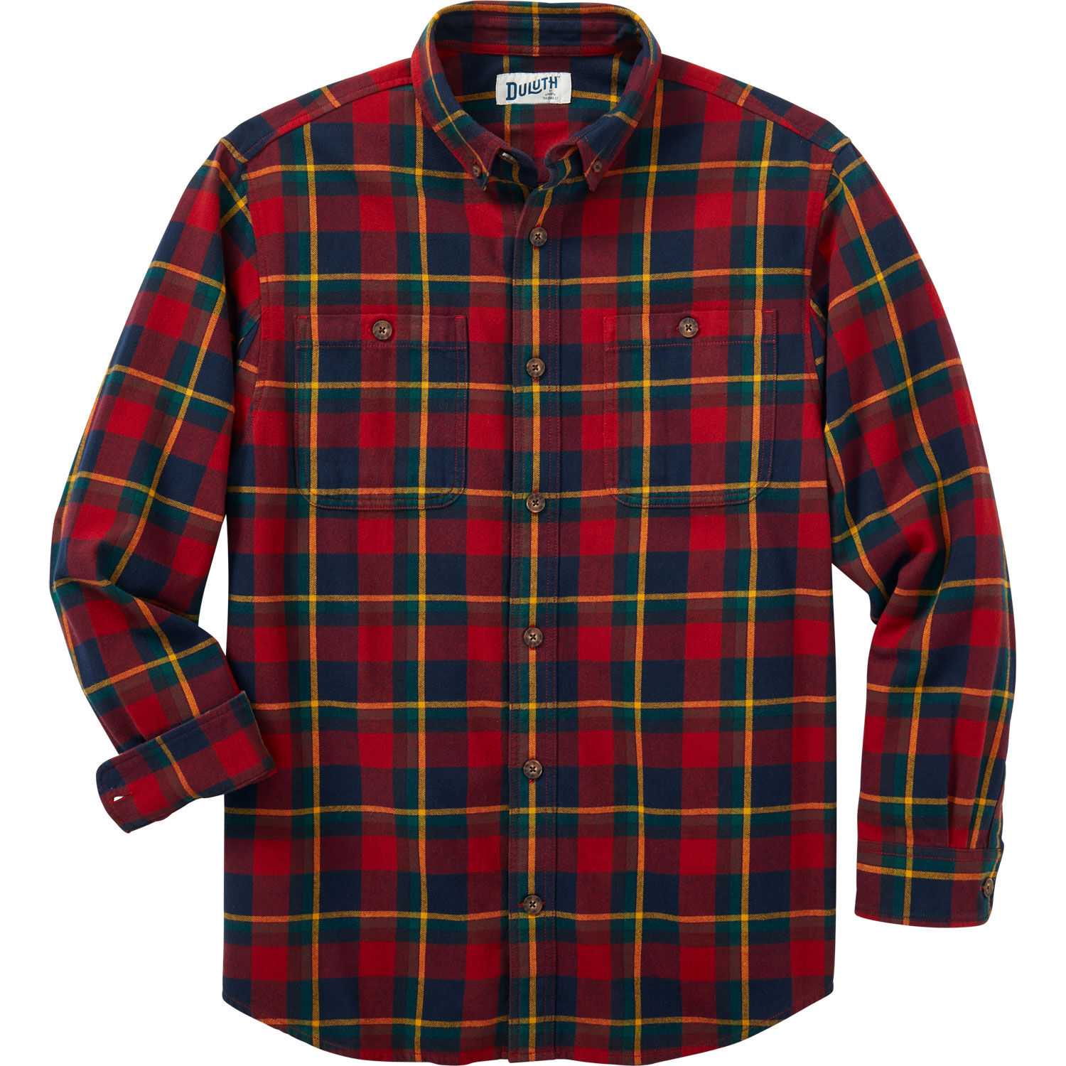 Men's Forever Flannel Shirt in Red & Black Plaid - Thursday