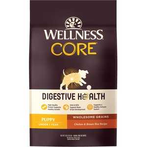 Wellness CORE Digestive Health Puppy Chicken & Brown Rice Dry Dog Food, 24-lb bag