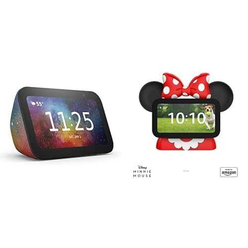 Echo Show 5 Kids Bundle: Includes Echo Show 5 (3rd Gen, 2023 release) Kids | Galaxy & Made for Amazon Disney Minnie Mouse Stand