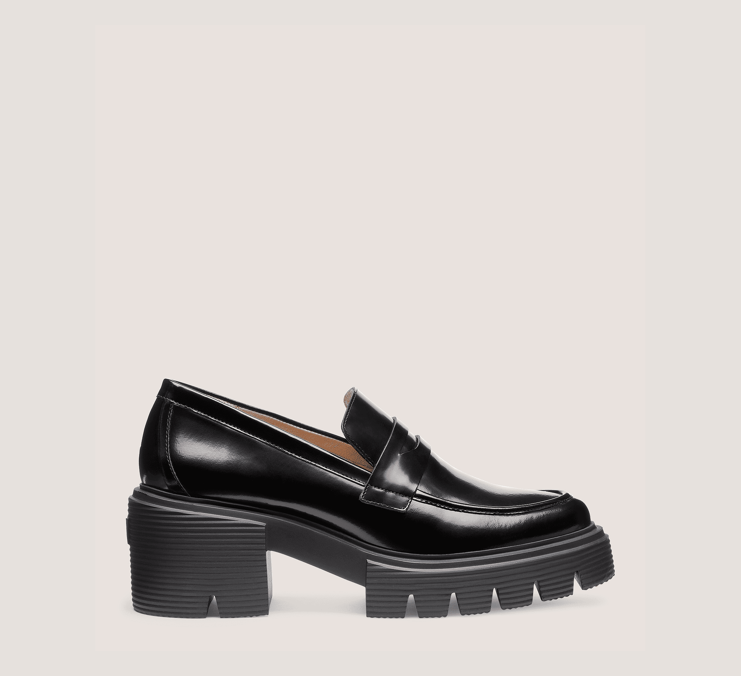 Stuart Weitzman Soho Loafer Flats & Loafers, Black Spazzolato, Size: 8 Medium