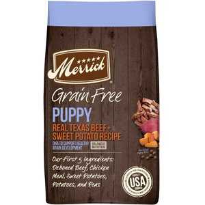 Merrick Grain-Free Dry Puppy Food Real Beef & Sweet Potato Recipe, 22-lb bag