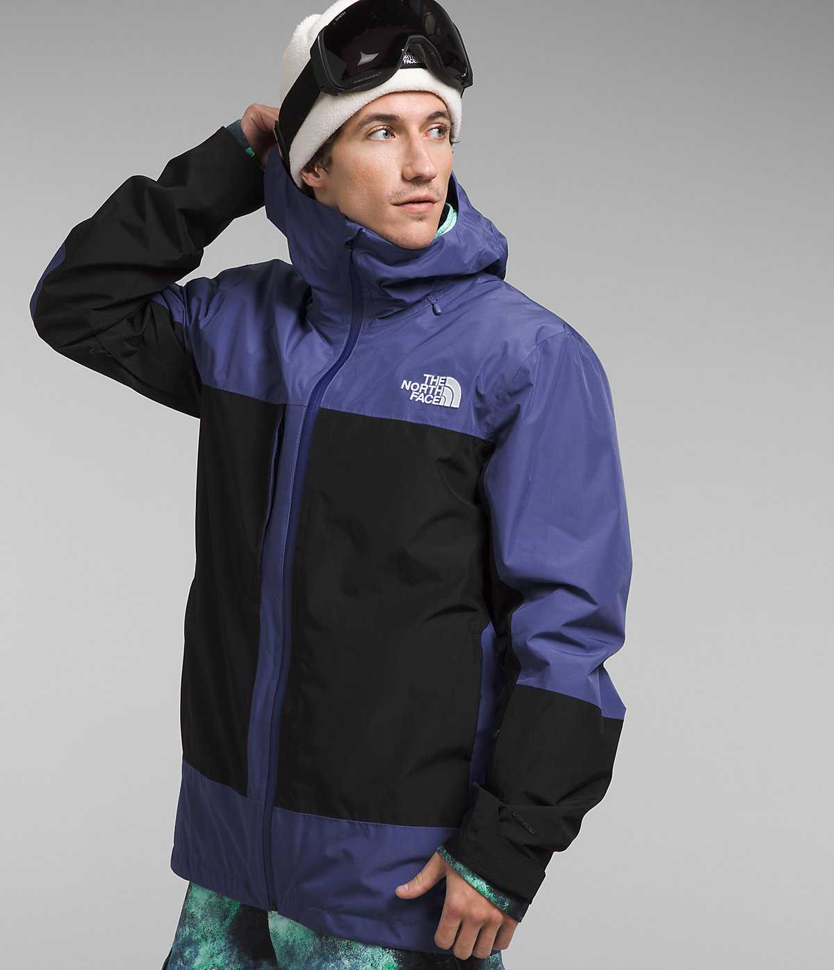 The North Face Men's Thermoball Eco Snow Triclimate Waterproof Jacket (Size: XL): Cave Blue