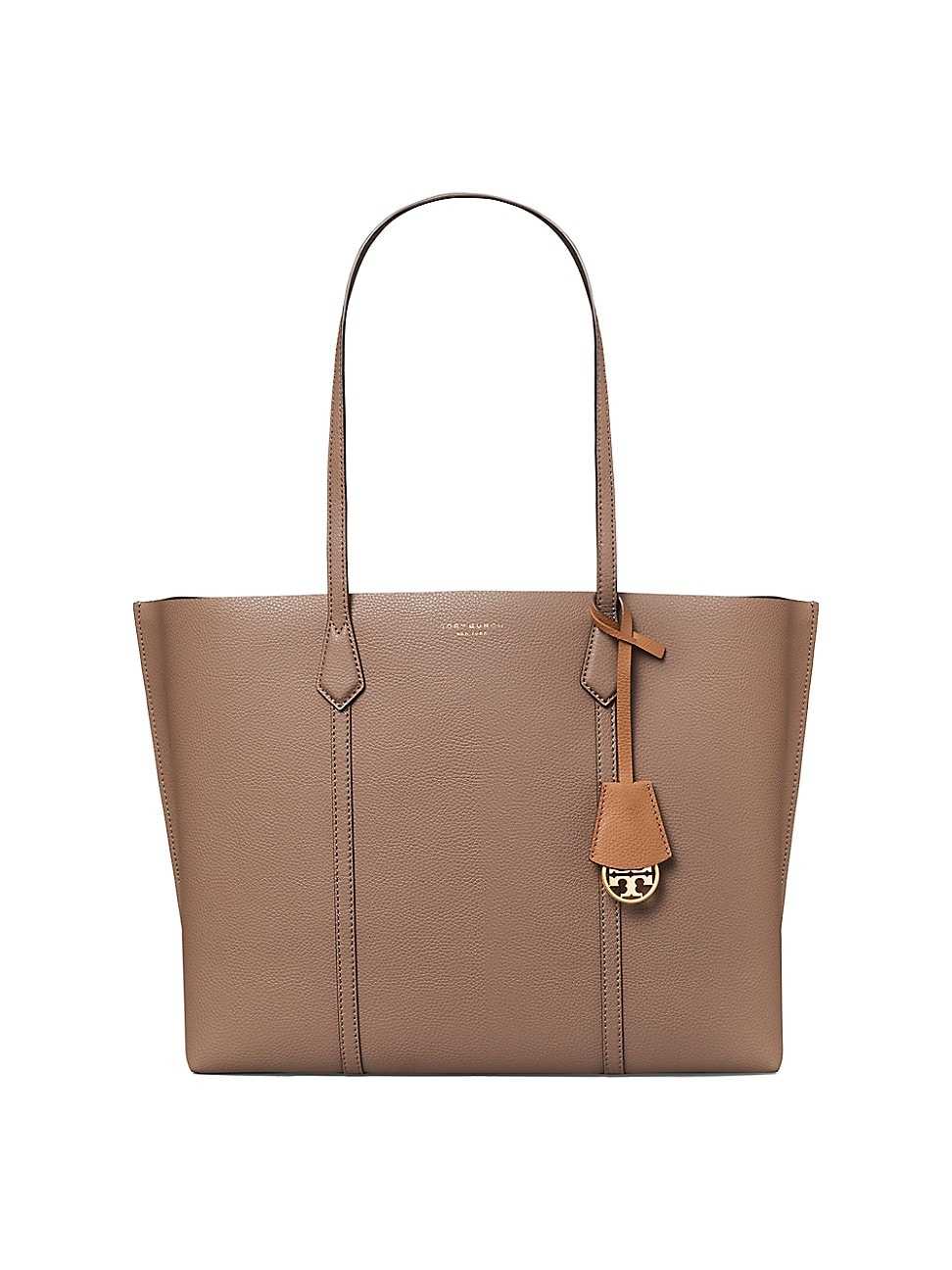 Women's Perry Leather Tote - Clam Shell