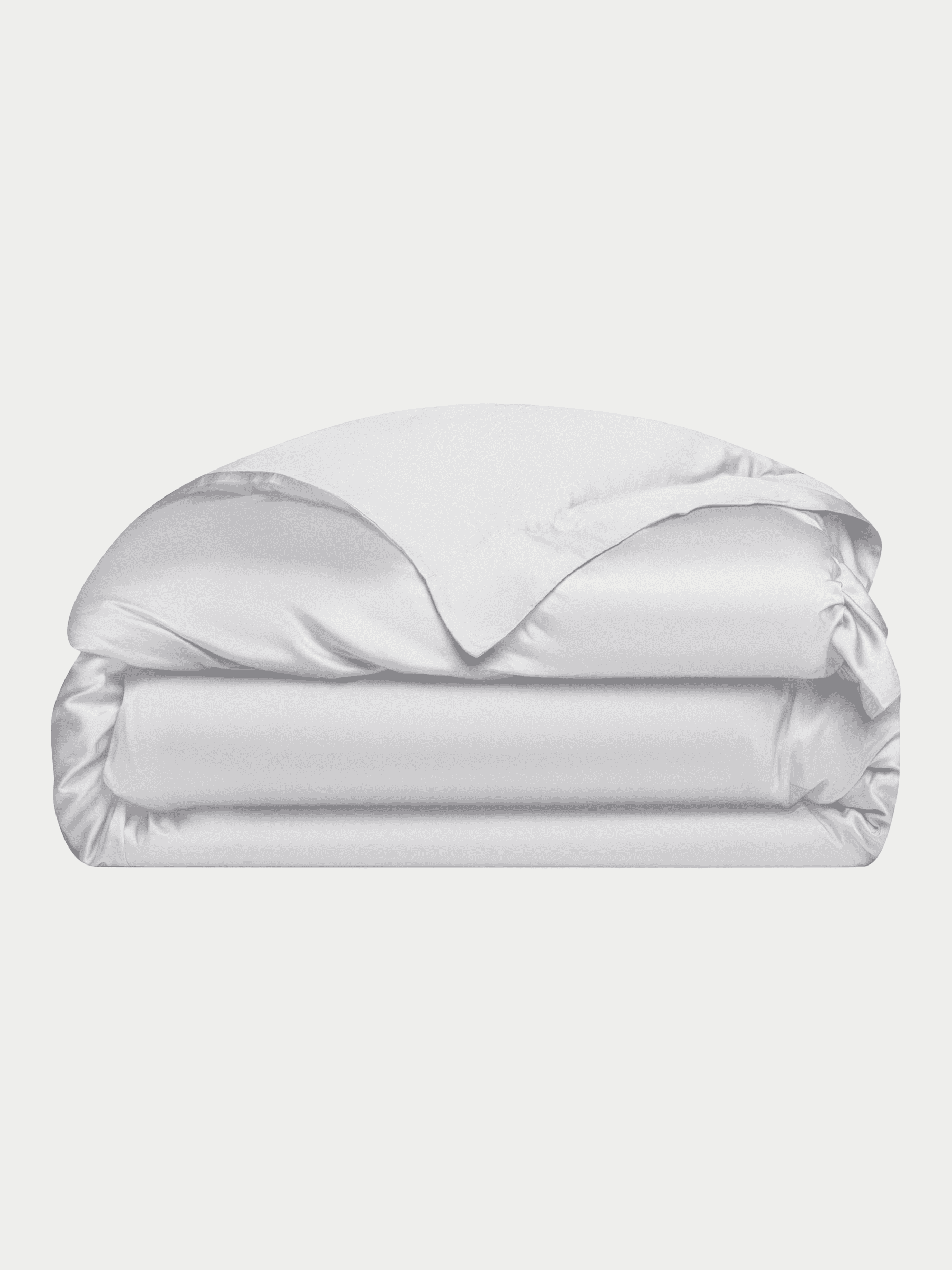 Bamboo Viscose Duvet Cover in White (Size: King) - Cozy Earth