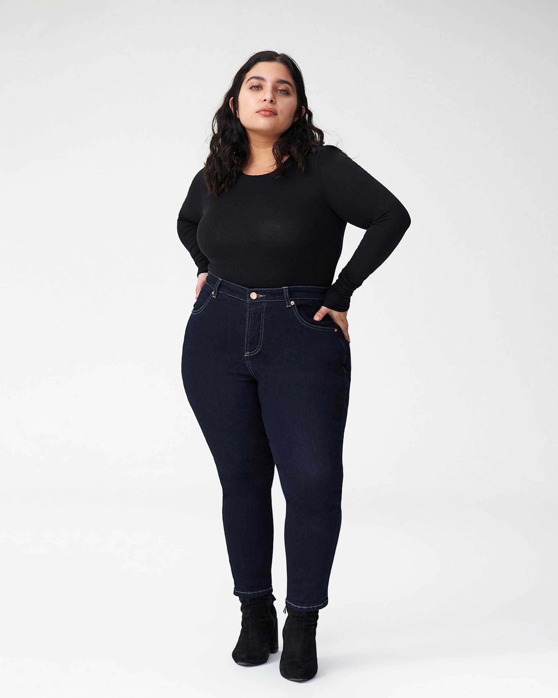 Universal Standard Seine High-Rise Skinny Jeans Petite: Dark Indigo
