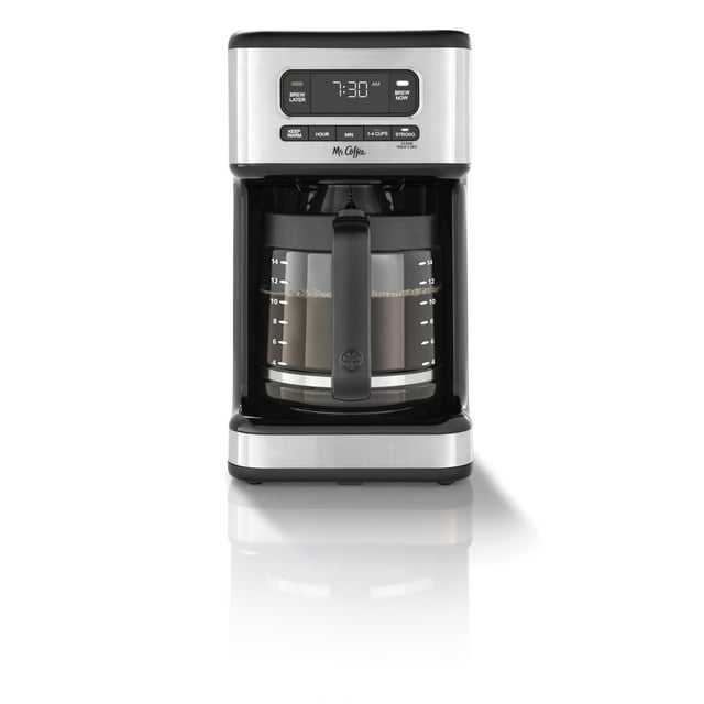 Mr. Coffee® 14 Cup Programmable Coffee Maker, Light Stainless Steel
