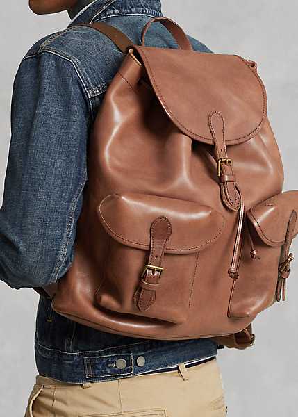 Ralph Lauren Heritage Leather Backpack