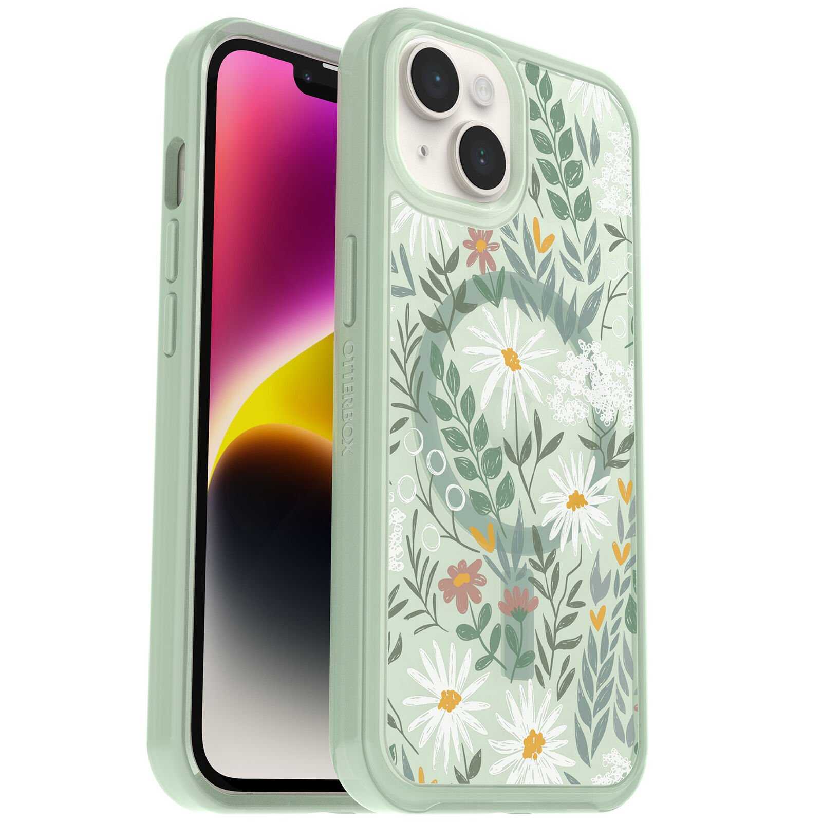 Dry Flower Transparent Phone Case for iPhone 11 12 13 14 Mini Pro