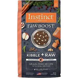 Instinct Raw Boost Grain-Free Recipe with Real Salmon & Freeze-Dried Raw Pieces Dry Dog Food, 4-lb bag
