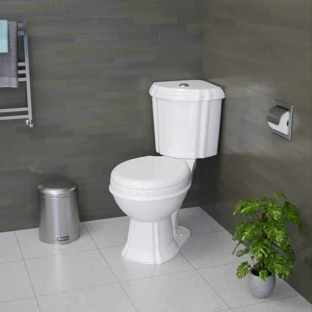 Renovator’s Supply Dual Flush Corner Toilet