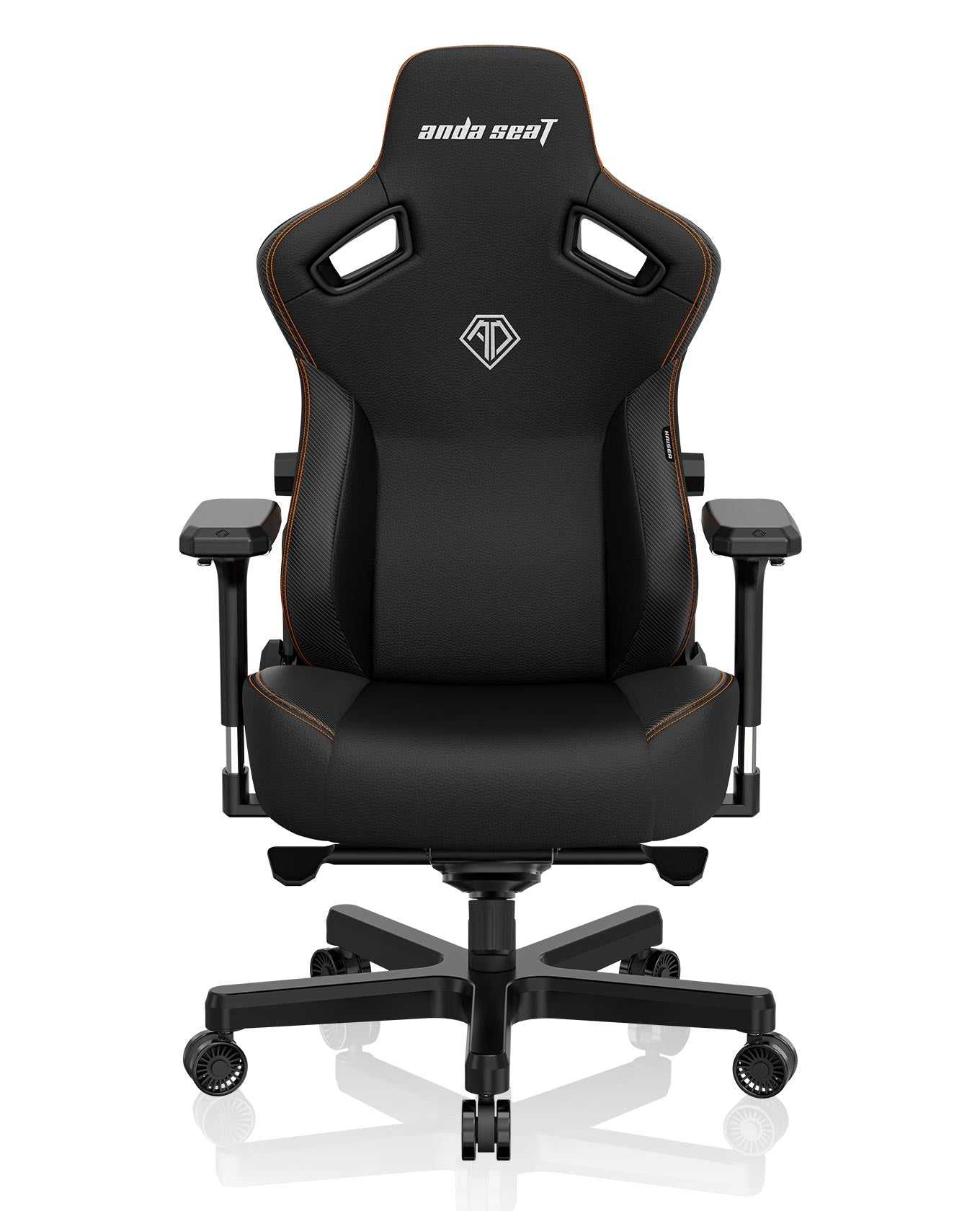 AndaSeat Kaiser 3 Series Premium Gaming Chair XL - Elegant Black Premium PVC Leather