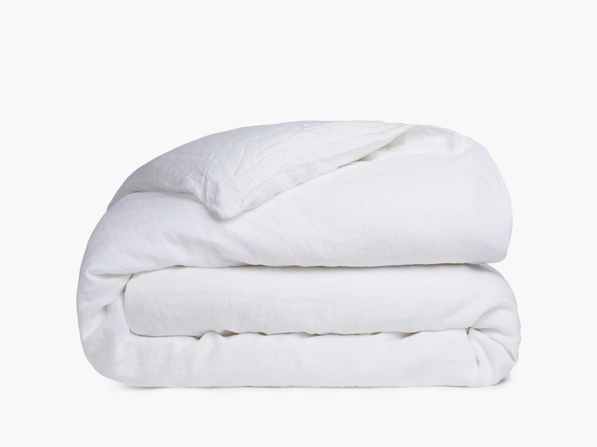 Full/Queen Linen Duvet Cover in White | Parachute