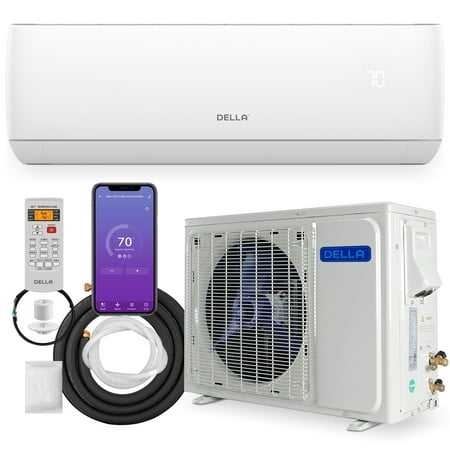 DELLA 12000 BTU Wifi Enabled 20 SEER Cools Up to 550 Sq.Ft 110-120V Energy Efficient