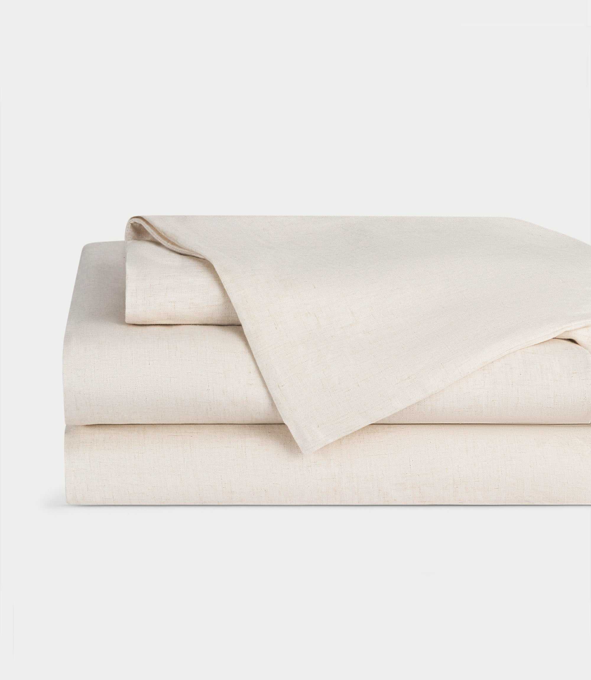 Linen Bamboo Viscose Sheet Set in Natural (Size: King) - Cozy Earth
