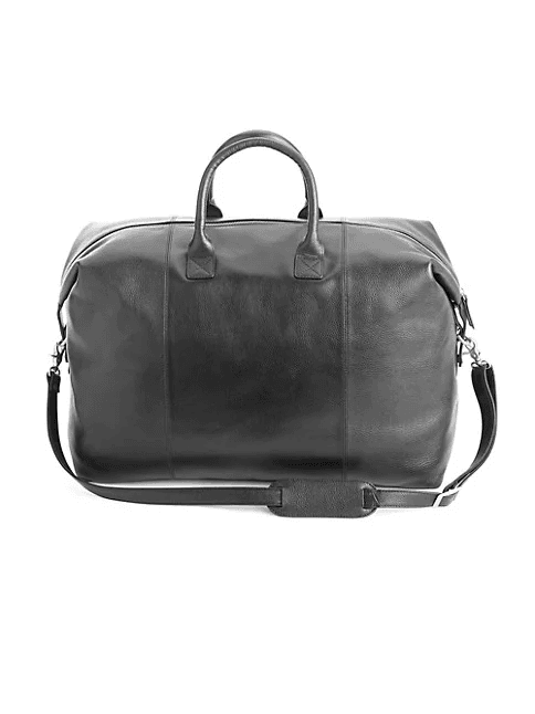 ROYCE New York Leather Weekender Bag