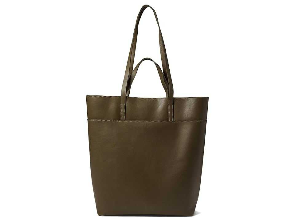 Madewell The Essential Tote in Leather (Burnt Olive) Handbags