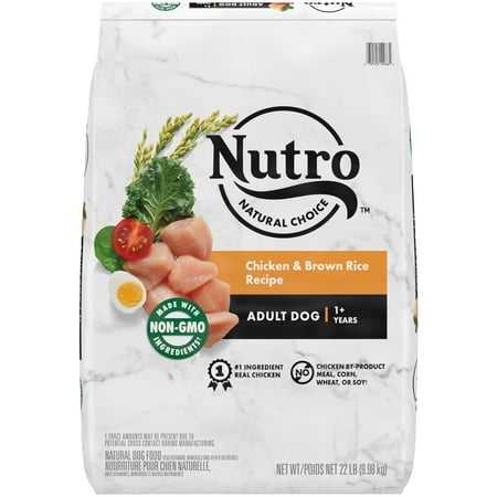 Nutro Natural Choice Chicken & Brown Rice Dry Dog Food for Adult Dog 22 lb. Bag