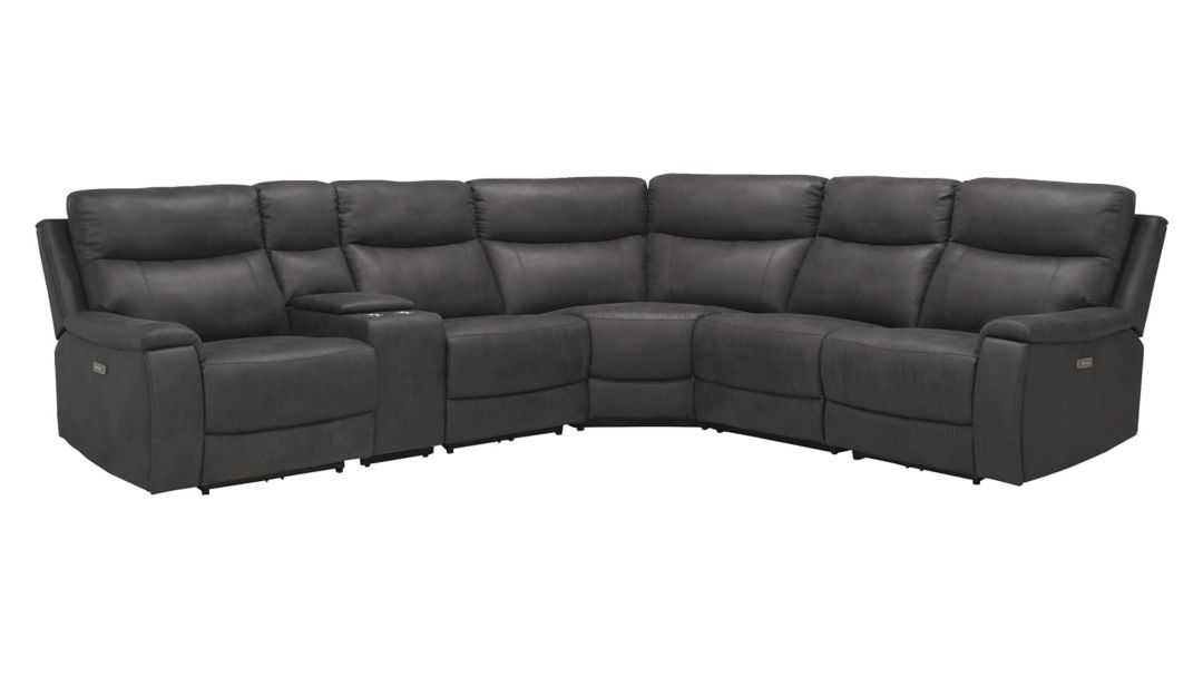 Cole 6-pc. Power Sectional in Gray by High Line Smart Home