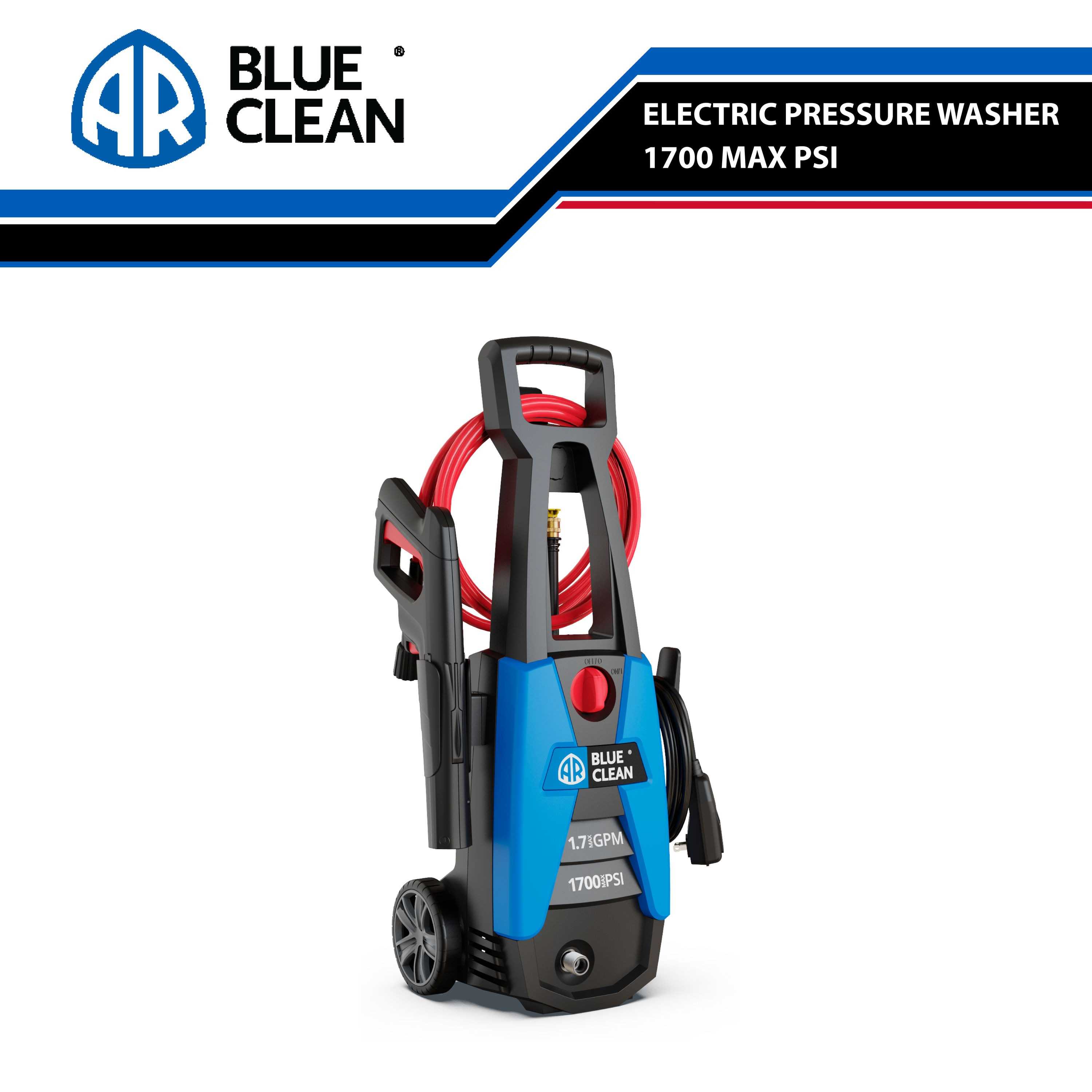 AR Blue Clean Blue Clean 1700 PSI 1.7-Gallons Cold Water Electric Pressure Washer | BC142HS